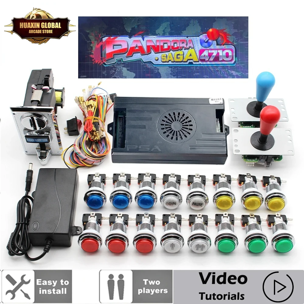 2 플레이어 4710 in 1 Pandora Saga  - Trackball Controller Arcade 리뷰 및 가격